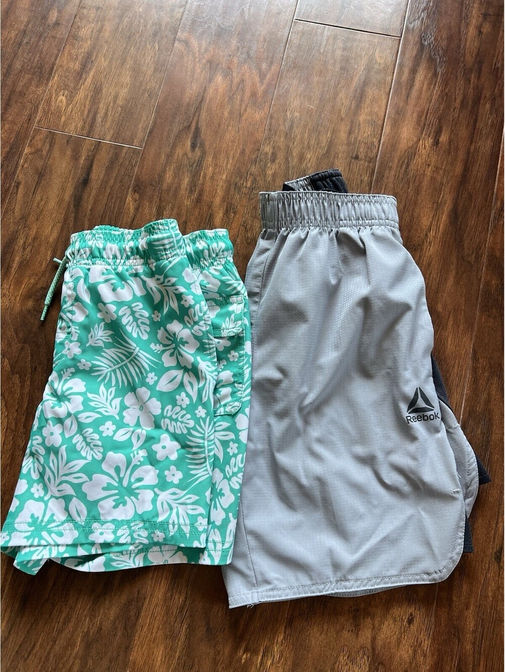 Youth Size 6/7 Shorts Lot Of 2 Pair Swimming Trunks, Reebok.